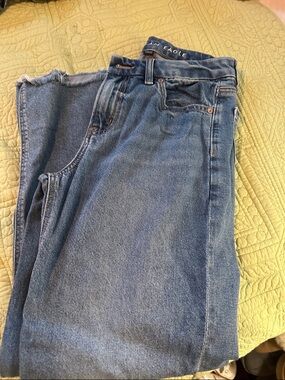 American Eagle Outfitters Relaxed Fit Blue Denim Jeans